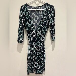 I.N. Studio Black and White Geometric Dress